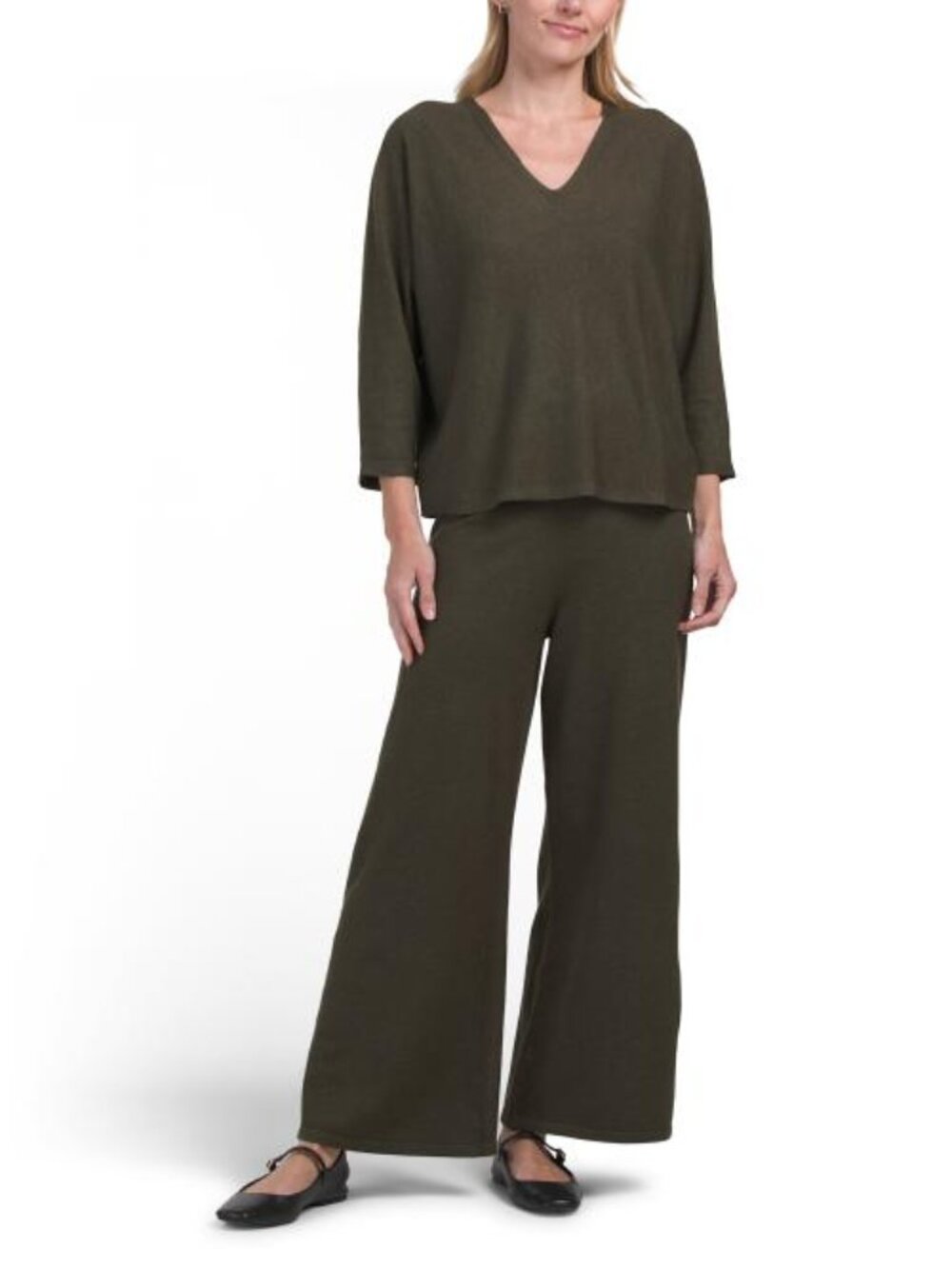 SIONI 2pc V-neck Sweater And Pants Set